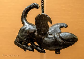 Tintinnabulum, phallus ailé quadrupède, Pompéi, Cabinet érotique, Musée Archéologique de Naples