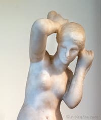 Vénus sortant du bain, Porticus Temple d'Isis, Pompéi, musée archéologique de Naples en Italie