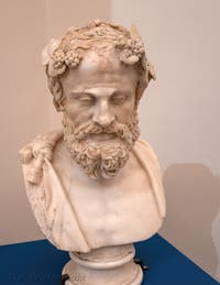 Buste de Satyre sous les traits de Bacchus, musée archéologique de Naples en Italie