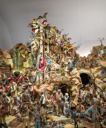 La Crèche de la Chapelle Palatine du Palais Royal de Naples en Italie