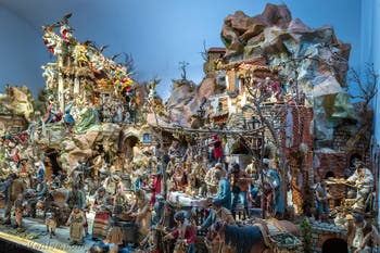 La Crèche de la Chapelle Palatine du Palais Royal de Naples en Italie