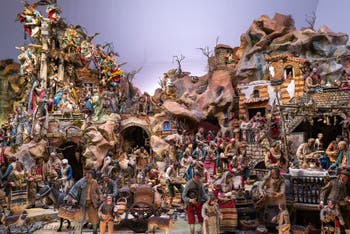 La Crèche de la Chapelle Palatine du Palais Royal de Naples en Italie
