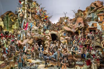 La Crèche de la Chapelle Palatine du Palais Royal de Naples en Italie