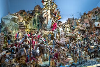 La Crèche de la Chapelle Palatine du Palais Royal de Naples en Italie