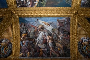 Fresques de la salle du Grand Capitaine du Palais Royal de Naples par Battistello