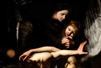 Caravage, les sept œuvres de Miséricorde, Pio Monte della Misericordia à Naples en Italie