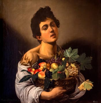 Caravaggio, il Giovane con cesto di frutta alla Galleria Borghese di Roma