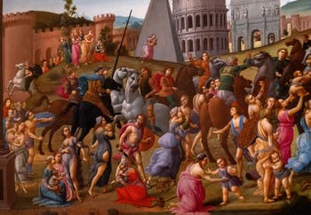Bartolomeo di Giovanni, La Paix entre les Romains et les Sabins à la Galerie Colonna à Rome