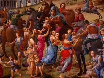 Bartolomeo di Giovanni, La Paix entre les Romains et les Sabins à la Galerie Colonna à Rome