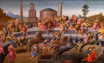 Bartolomeo di Giovanni, le Rapt des Sabines à la Galerie Colonna à Rome