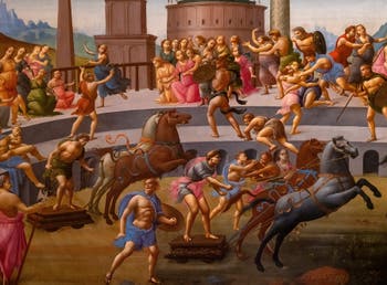 Bartolomeo di Giovanni, le Rapt des Sabines à la Galerie Colonna à Rome