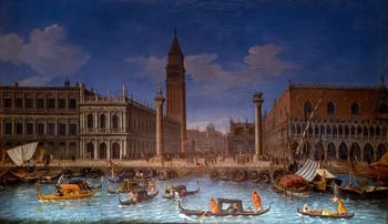 Caspar Van Wittel, La Piazzetta de Venise vue depuis le Bassin de Saint-Marc, Galerie Colonna à Rome
