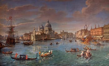 Caspar Van Wittel, Venise vue depuis le bassin de Saint-Marc en direction de Santa Maria della Salute, Galerie Colonna à Rome