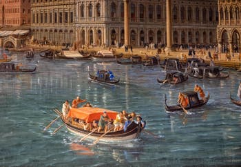 Caspar Van Wittel, Venise vue depuis le bassin de Saint-Marc en direction de Santa Maria della Salute, Galerie Colonna à Rome