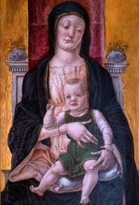 Bartolomeo Vivarini, Vierge en Trône avec l'Enfant bénissant, galerie Colonna à Rome