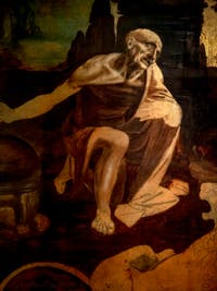 Léonard de Vinci, saint Jérôme, au musée du Vatican à Rome