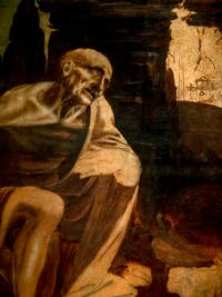 Léonard de Vinci, saint Jérôme, au musée du Vatican à Rome