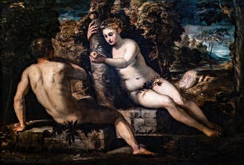 Le Tintoret, La Tentation d’Adam et Ève, aux Galeries de l'Accademia à Venise en Italie