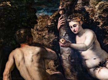 Le Tintoret, La Tentation d’Adam et Ève, aux Galeries de l'Accademia à Venise en Italie