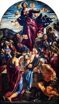 Le Tintoret, L’Assomption de la Vierge, aux Galeries de l'Accademia à Venise en Italie