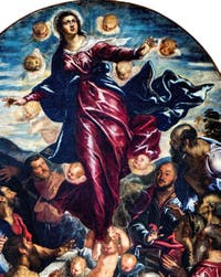 Le Tintoret, L’Assomption de la Vierge, aux Galeries de l'Accademia à Venise en Italie