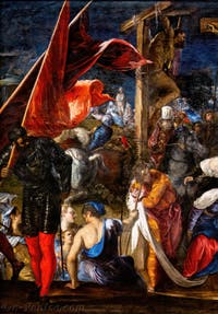 Le Tintoret, Crucifixion, aux Galeries de l'Accademia à Venise en Italie