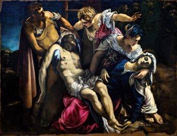 Le Tintoret, Déposition du Christ de la Croix, aux Galeries de l'Accademia à Venise en Italie