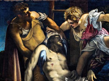Le Tintoret, Déposition du Christ de la Croix, aux Galeries de l'Accademia à Venise en Italie
