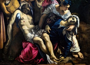 Le Tintoret, Déposition du Christ de la Croix, aux Galeries de l'Accademia à Venise en Italie