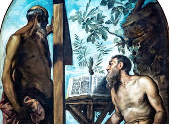 Le Tintoret, Saint Jérôme et saint André, aux Galeries de l'Accademia à Venise en Italie