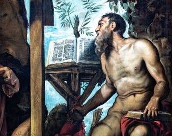 Le Tintoret, Saint Jérôme et saint André, aux Galeries de l'Accademia à Venise en Italie