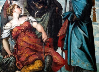 Le Tintoret, saint Louis, saint Georges et la Princesse Sainte Marguerite d'Antioche, aux Galeries de l'Accademia à Venise en Italie