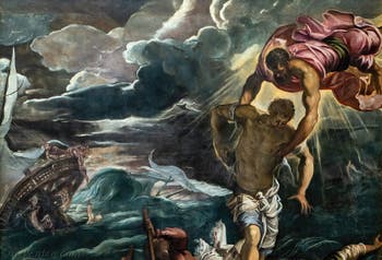 Le Tintoret, Saint Marc sauve un Sarrasin du naufrage, aux Galeries de l'Accademia à Venise en Italie