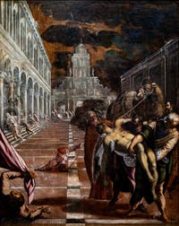 Le Tintoret, La Translation du Corps de saint Marc, aux Galeries de l'Accademia à Venise en Italie