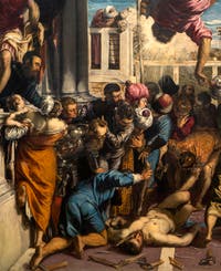 The Tintoretto, the Miracle of St. Mark delivering the slave at the Accademia Gallery in Venice