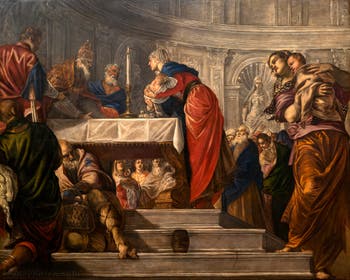 Tintoretto, die Darstellung Jesu im Tempel in der Galleria dell'Accademia in Venedig