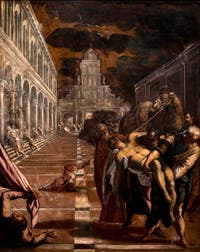 Tintoretto, Die Überführung des Leichnams des Heiligen Markus, in der Galleria dell'Accademia in Venedig.
