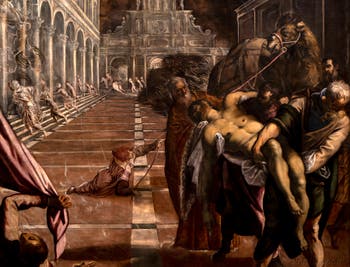Tintoretto, The Translation of the Body of St. Mark, at the Accademia Gallery in Venice.
