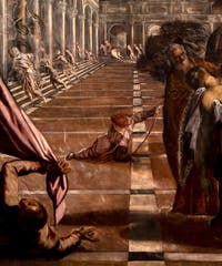 Tintoretto, Die Überführung des Leichnams des heiligen Markus, in der Galerie der Accademia in Venedig.
