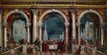 Paul Véronèse, Le Banquet dans la maison de Levi, aux Galeries de l'Accademia à Venise en Italie