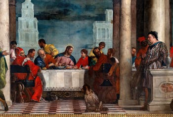 Paul Véronèse, Le Banquet dans la maison de Levi, aux Galeries de l'Accademia à Venise en Italie