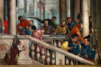 Paul Véronèse, Le Banquet dans la maison de Levi, aux Galeries de l'Accademia à Venise en Italie