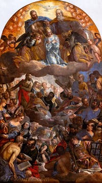 Paul Véronèse, Le Couronnement de la Vierge, aux Galeries de l'Accademia à Venise en Italie