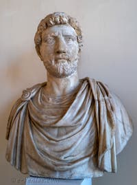 Empereur Hadrien au musée archéologique de Venise en Italie
