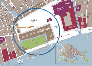 Plan de Situation du Musée Archéologique à Venise Italie Plan de Situation du Musée Archéologique à Venise Italie