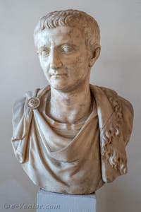 L'Empereur Tibère au musée archéologique de Venise en Italie
