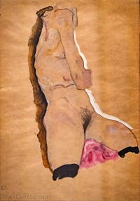Egon Schiele, Torse Nu, Galerie Internationale d'Art Moderne Ca' Pesaro à Venise Italie