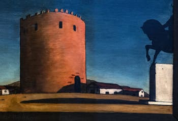 Giorgio de Chirico, Der Rote Turm, im Peggy Guggenheim Museum in Venedig