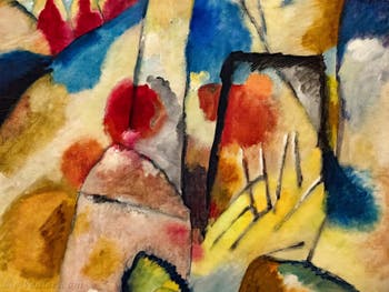 Vassily Kandinsky, Paysage avec des Taches Rouges N°2, au musée Peggy Guggenheim à Venise