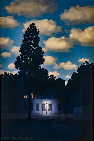 Lithographie de Rene Magritte, L'Empire des Lumières - The Empire of Light sur